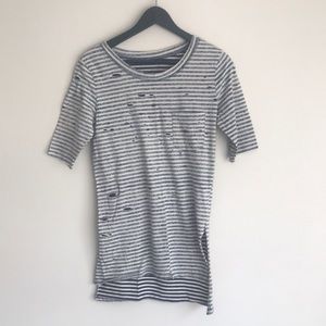 Inside out Stripped Free People Shirt